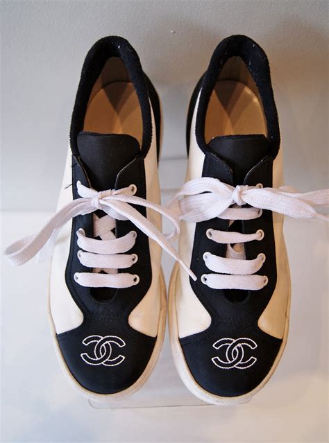 chanel tennis outfit|vintage chanel tennis shoes.